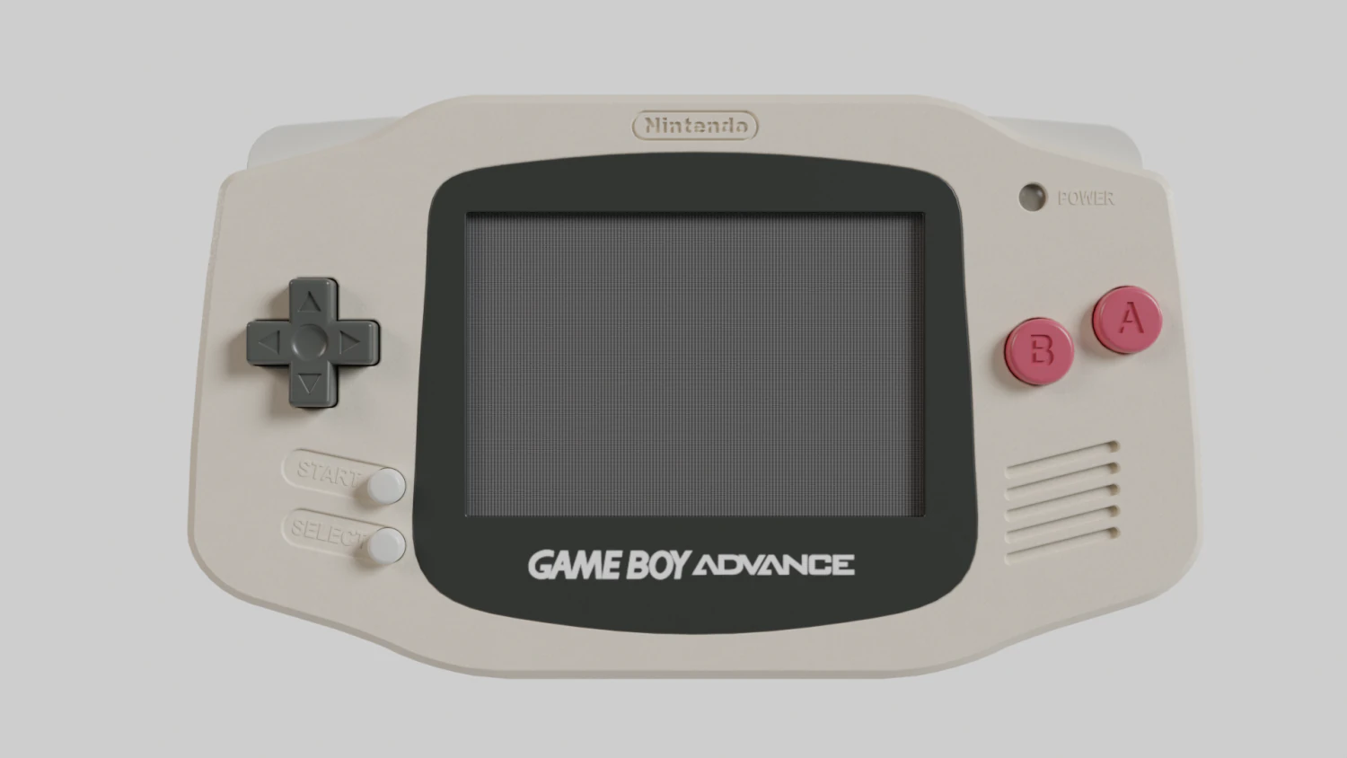 Nintendo GameBoy Advance Original Color 2001 3D Model .c4d .max .obj .3ds .fbx .stl .blend 