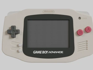 Nintendo GameBoy Advance colore originale 2001 Modello 3D