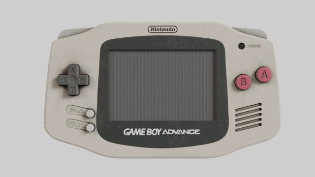 Nintendo GameBoy Advance Colore originale 2001 Usato Modello 3D .c4d .max .obj .3ds .fbx .stl .blend 