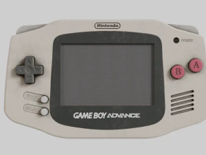 Nintendo GameBoy Advance Colore originale 2001 Usato Modello 3D