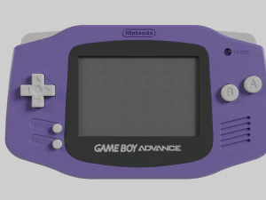 닌텐도 게임보이 어드밴스 인디고 2001 3D 모델