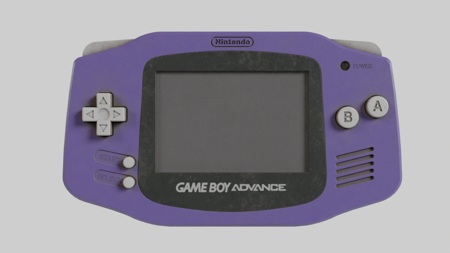 Nintendo Game Boy Advance Indigo 2001 Used 3D Model .c4d .max .obj .3ds .fbx .stl .blend 