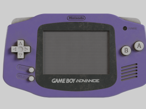 Nintendo Game Boy Advance Indigo 2001 Used 3D Model