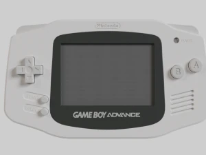 Nintendo Game Boy Advance bianco 2001 Modello 3D