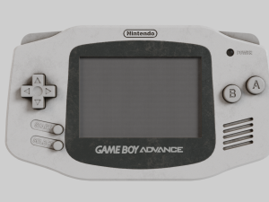 Nintendo Game Boy Advance White 2001 Used 3D Model