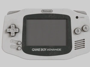 Nintendo Game Boy Advance Bianco 2001 Usato Modello 3D