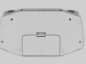 Nintendo Game Boy Advance White 2001 Used Modello 3D