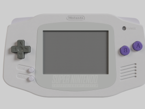 Nintendo Game Boy Advance Super NES 2001 3D Model