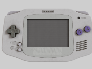 Nintendo Game Boy Advance Super NES 2001 Used 3D Model