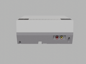 Nintendo Entertainment System 1983 3Dモデル