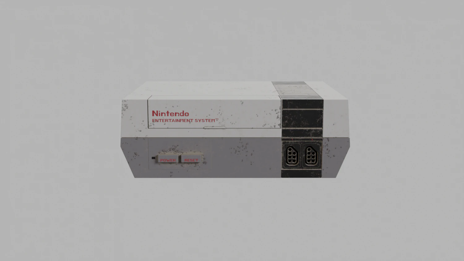 Nintendo Entertainment System 1983 Used 3D Model .c4d .max .obj .3ds .fbx .stl .blend