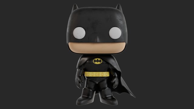 Funko Batman 3D Model .c4d .max .obj .3ds .fbx .stl .blend 