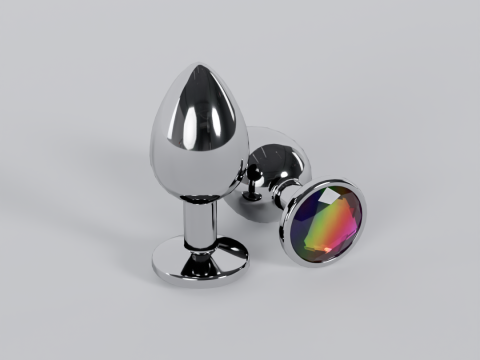 宝石虹彩金属对接塞 3D 模型