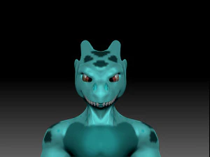 Reptil inspirado en charmander 3D Model