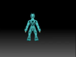 Reptil inspirado en charmander 3D Model