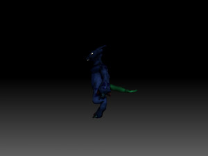 Reptil inspirado en charmander Model 3D