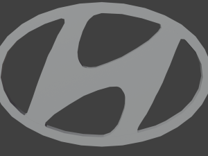Hyundai emblem Model 3D