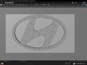 Hyundai emblem Model 3D
