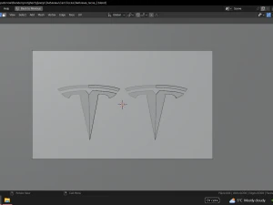 Tesla emblem 3D Model