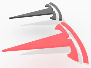 Tesla emblem 3D Model