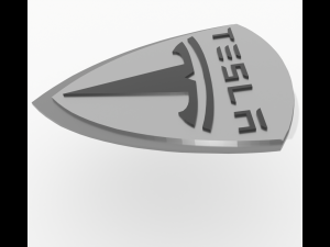 Tesla emblem 3Dモデル