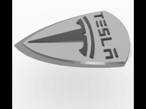 Tesla emblem 3D Model
