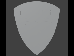 Tesla emblem 3Dモデル