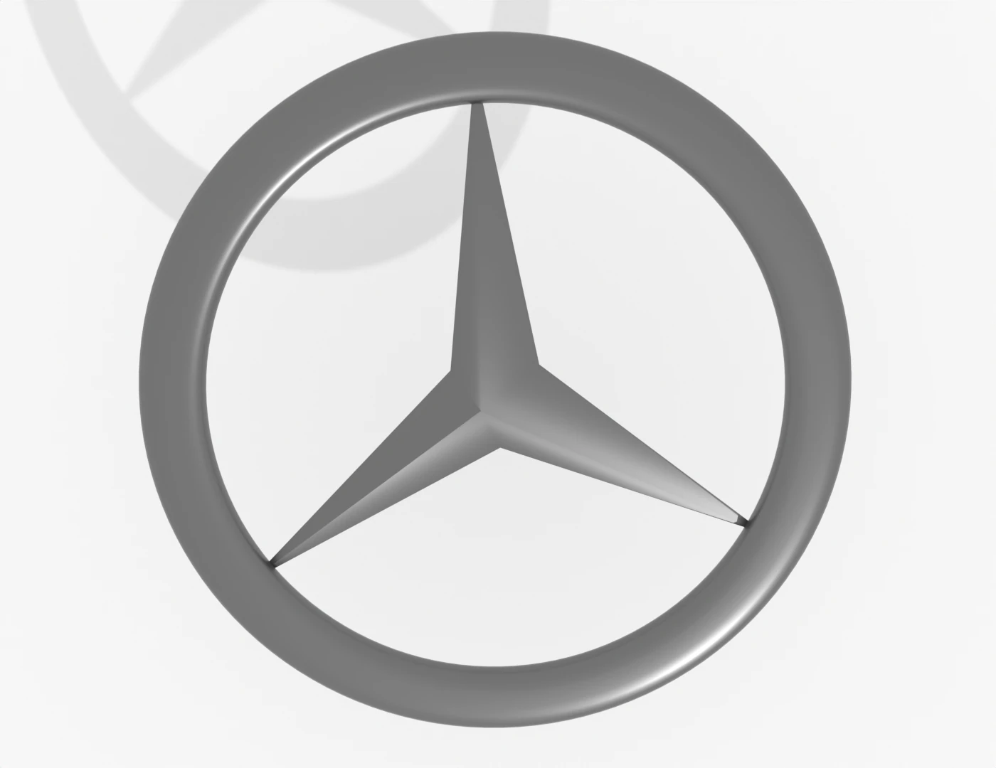 Mercedes emblem 3D Model .c4d .max .obj .3ds .fbx .stl .blend