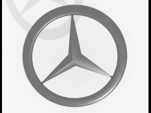 Emblema Mercedes Modelo 3D