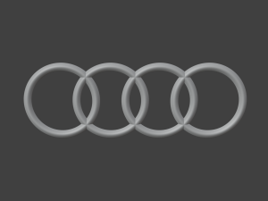 Audi emblem Modello 3D