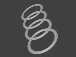 Audi emblem Modello 3D