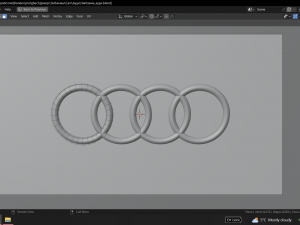 Audi emblem Modello 3D