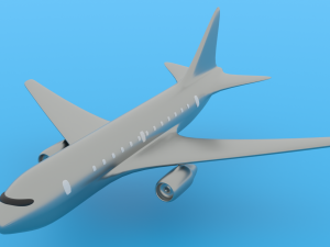 Simple plane Modelo 3D