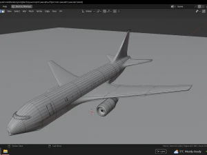 Simple plane 3D Model