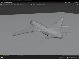 Simple plane 3D Model