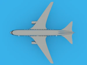 Simple plane 3D Model