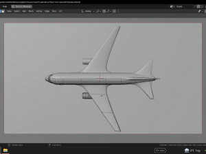 Simple plane 3D Model