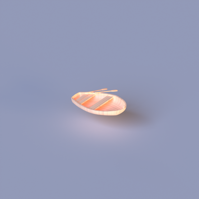 Wooden boat 3D Модель .c4d .max .obj .3ds .fbx .stl .blend 