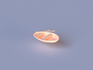 Wooden boat Modelo 3D