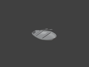 Wooden boat 3D Модель