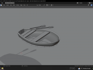 Wooden boat 3D Модель
