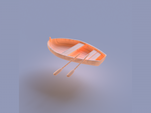 Wooden boat 3D Модель