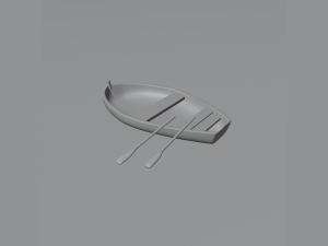 Wooden boat 3D Модель