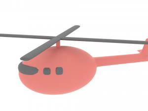 Simple helicopter 3D Model