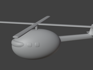 Simple helicopter Model 3D