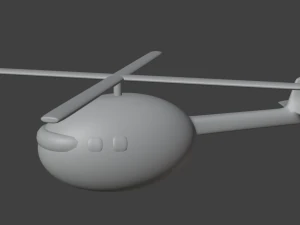 Simple helicopter 3D Model
