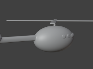 Simple helicopter Model 3D