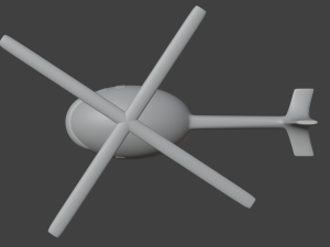 Simple helicopter Model 3D