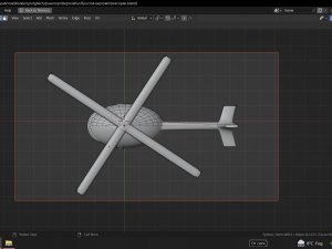 Simple helicopter Model 3D