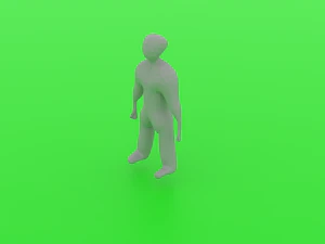 Boleto de um homem Modelo 3D